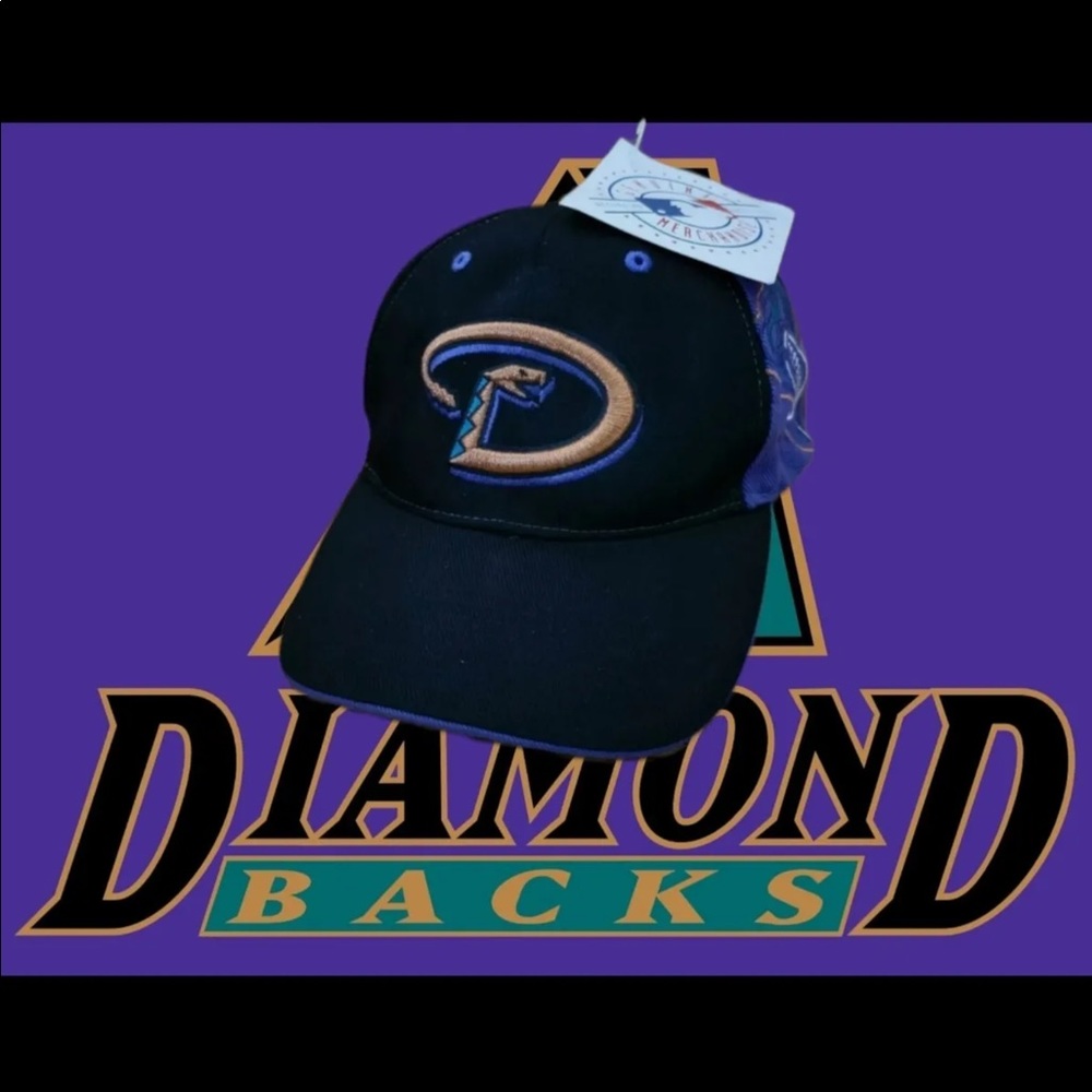 Vintage Retro MLB Arizona Diamondback Logo Baseball Cap Adjustable Hat